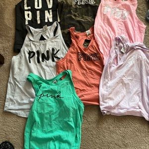 Pink workout shirts
